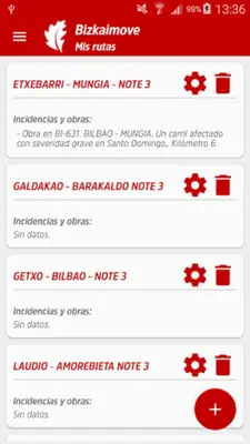 Bizkaimove android App screenshot 7